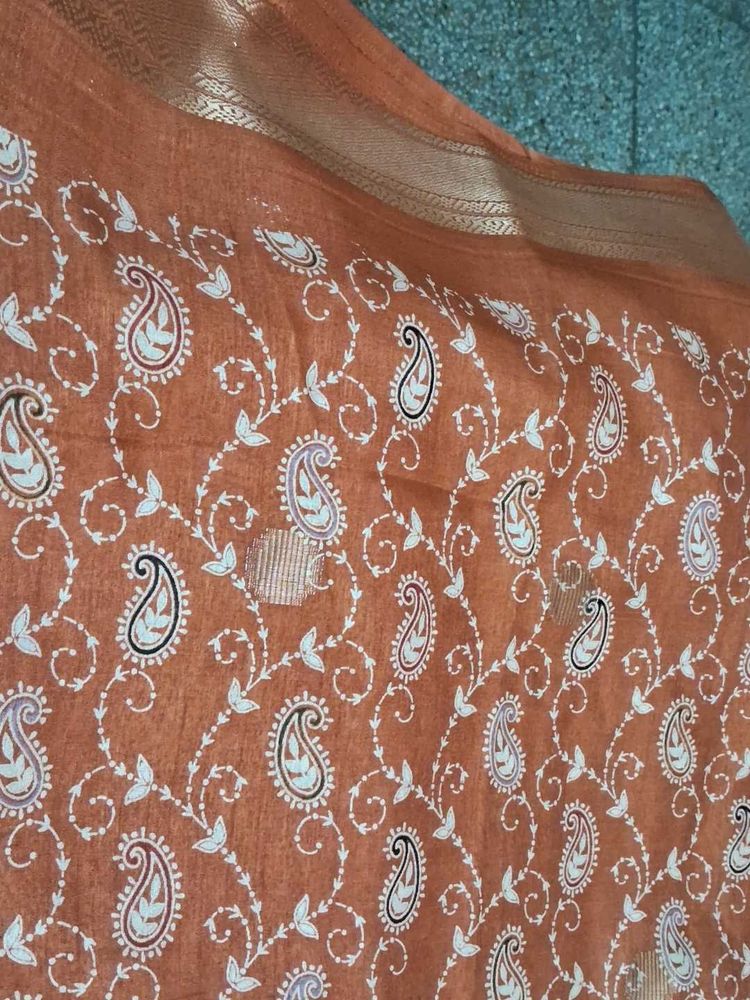 saree with  attached  blouse  pc