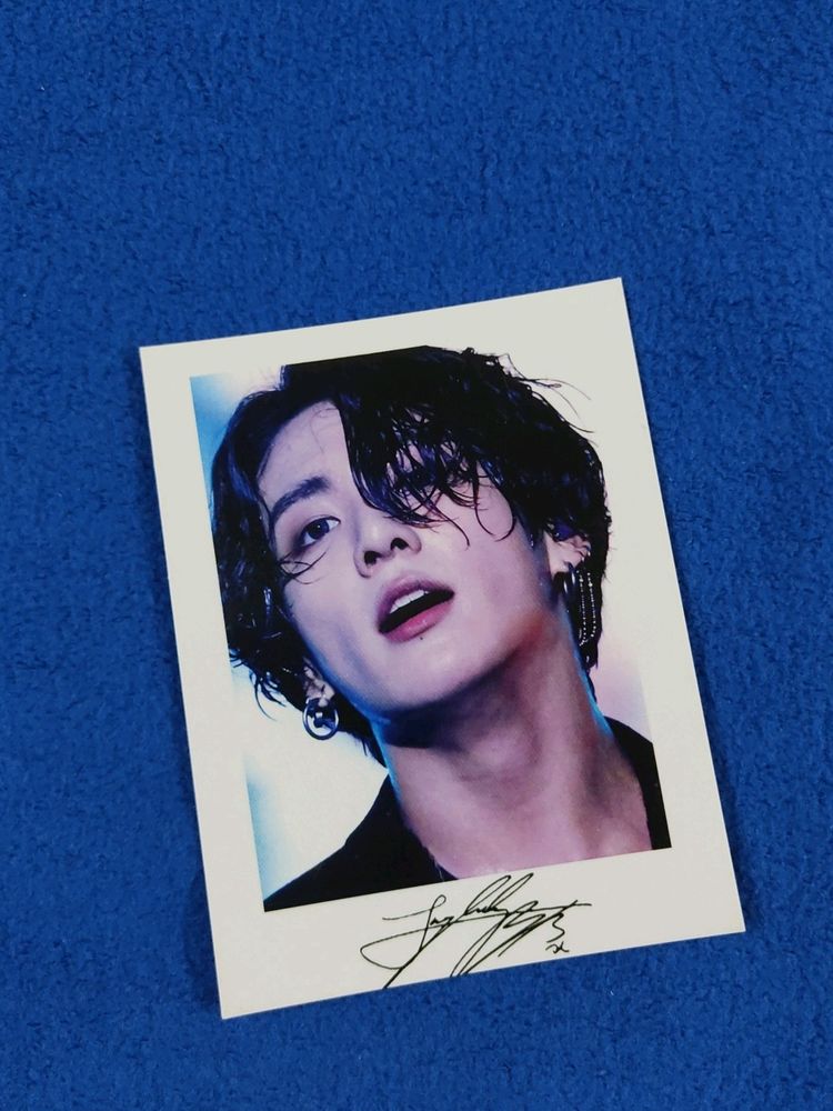 BTS Jungkook Polaroid With Autograph