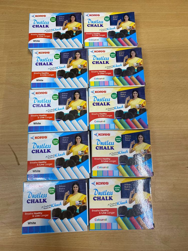 White Chalk And Multi Color