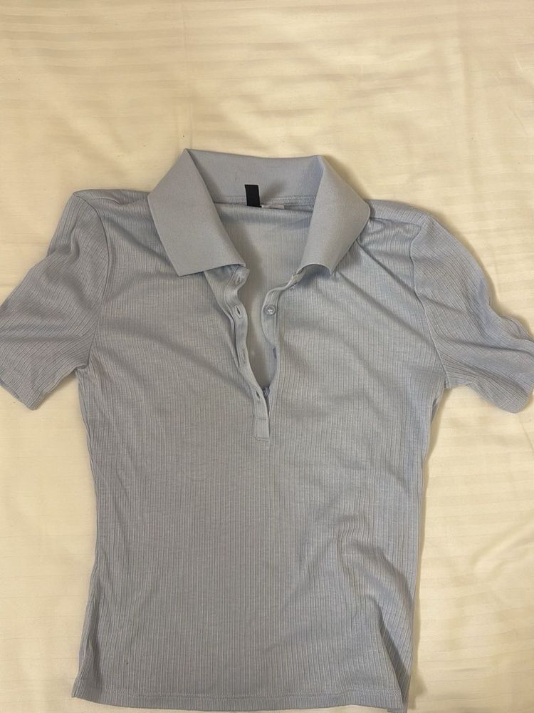 h&amp;m Blue Polo Shirt