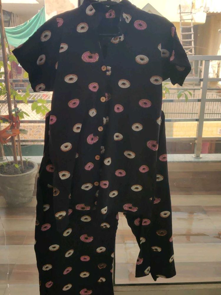 Donut Print night Set