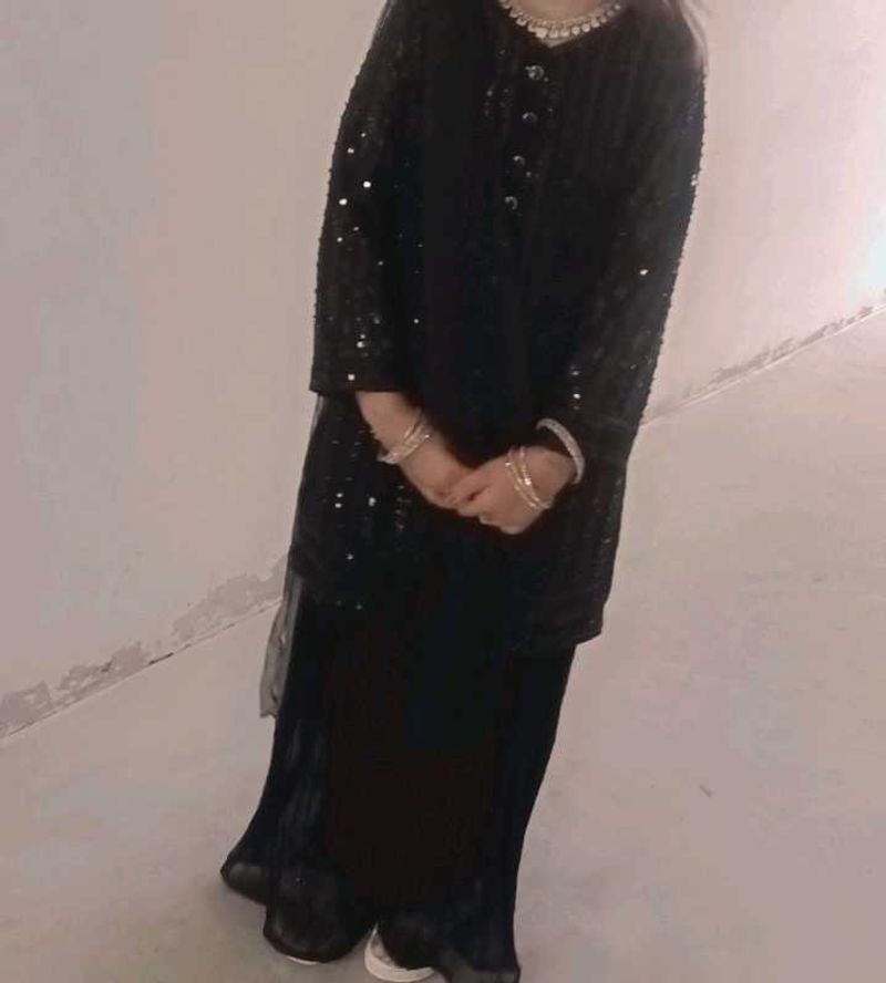 Black Kurti With Plazo C76
