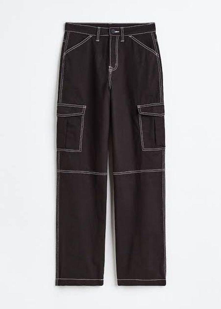 H&amp;M Black Cargo Pants