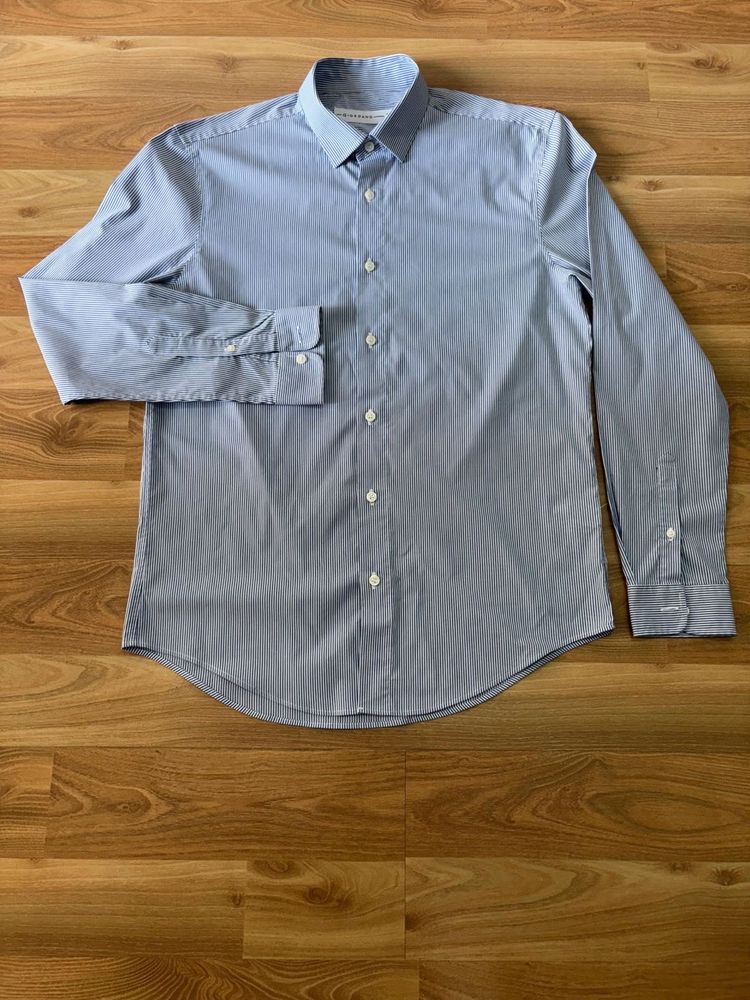 Giordano Striped Blue Shirt