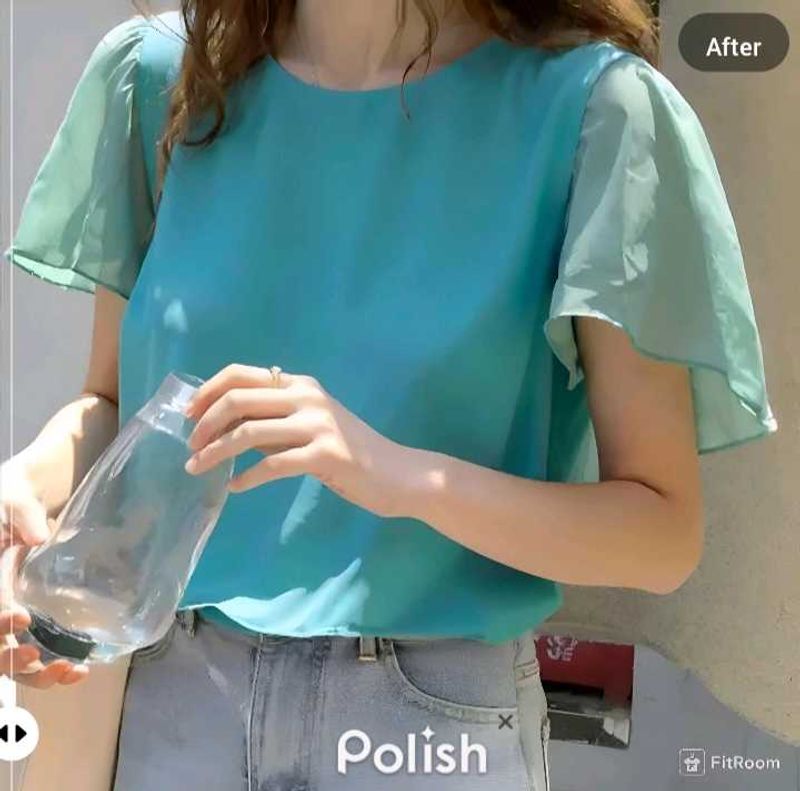 New With Tag Korean Art Cute Flair Top