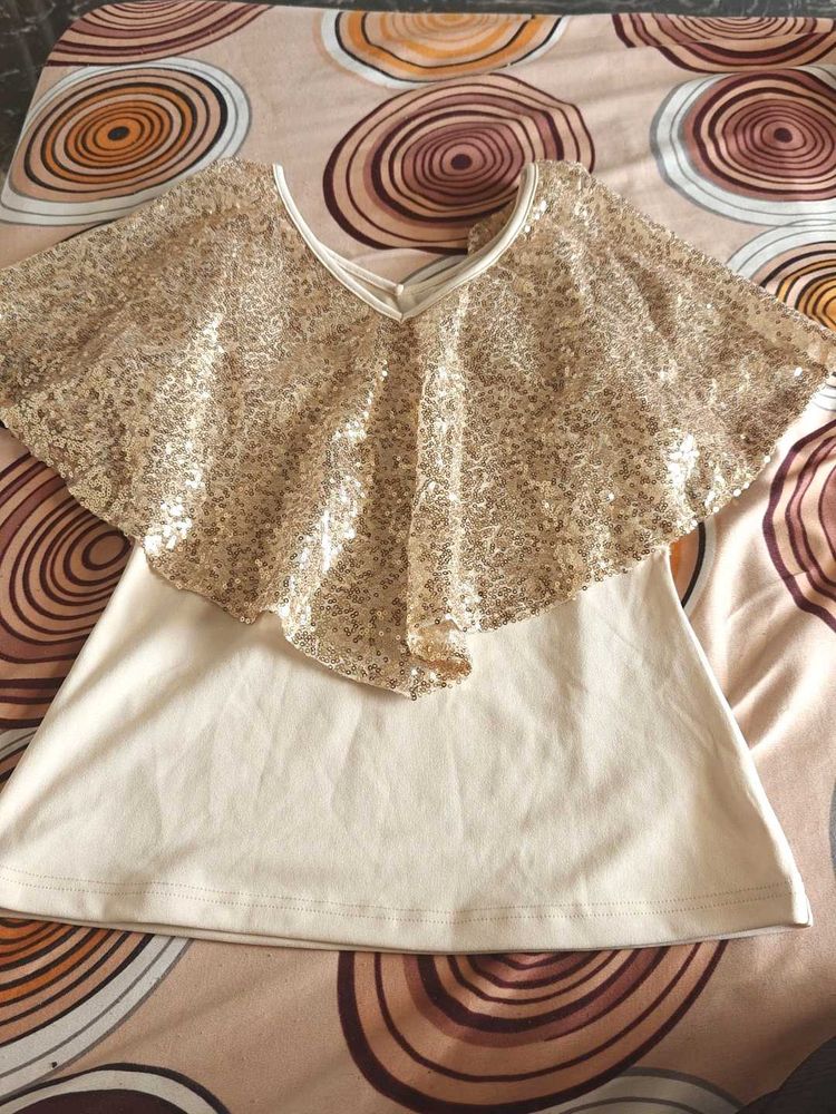 Half Cape Party Wear Top