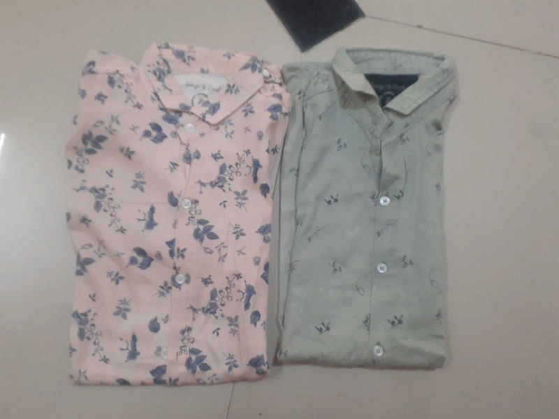 Men&#39;s Floral Print Shirts (Set of 2)