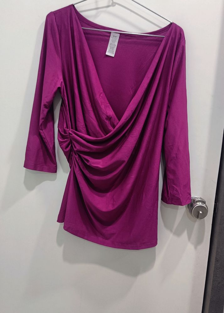 Purple Wrap Top 💜