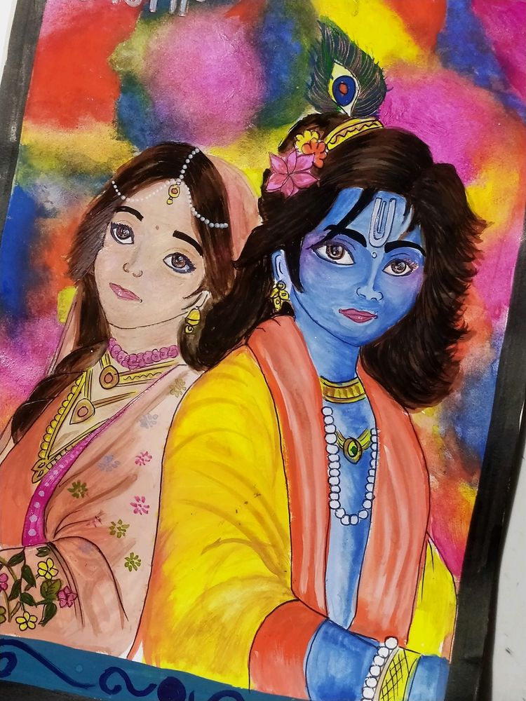 Shree Radha Krishna Painting / Drawing