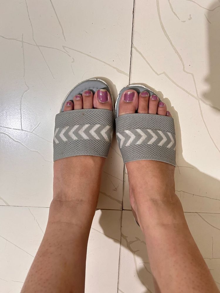 Grey Slide Sandals – Everyday Casual Wear