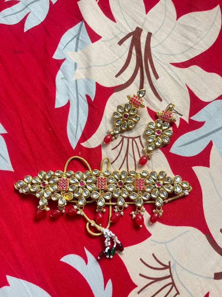 Kundan Choker Necklace Set