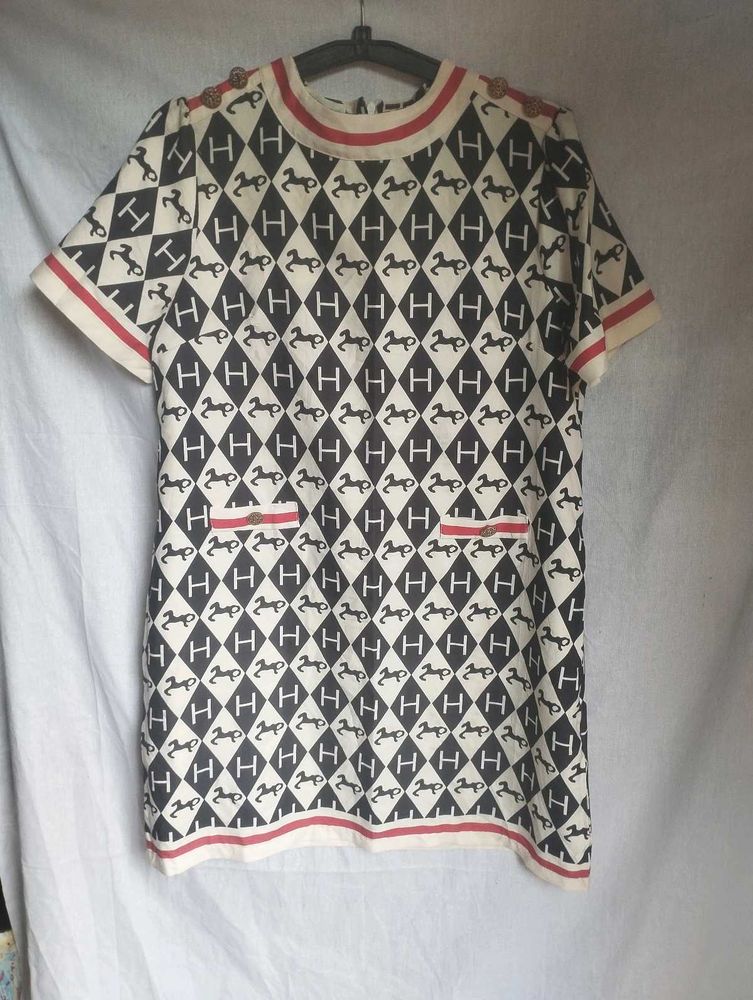 Patterned Mini Dress