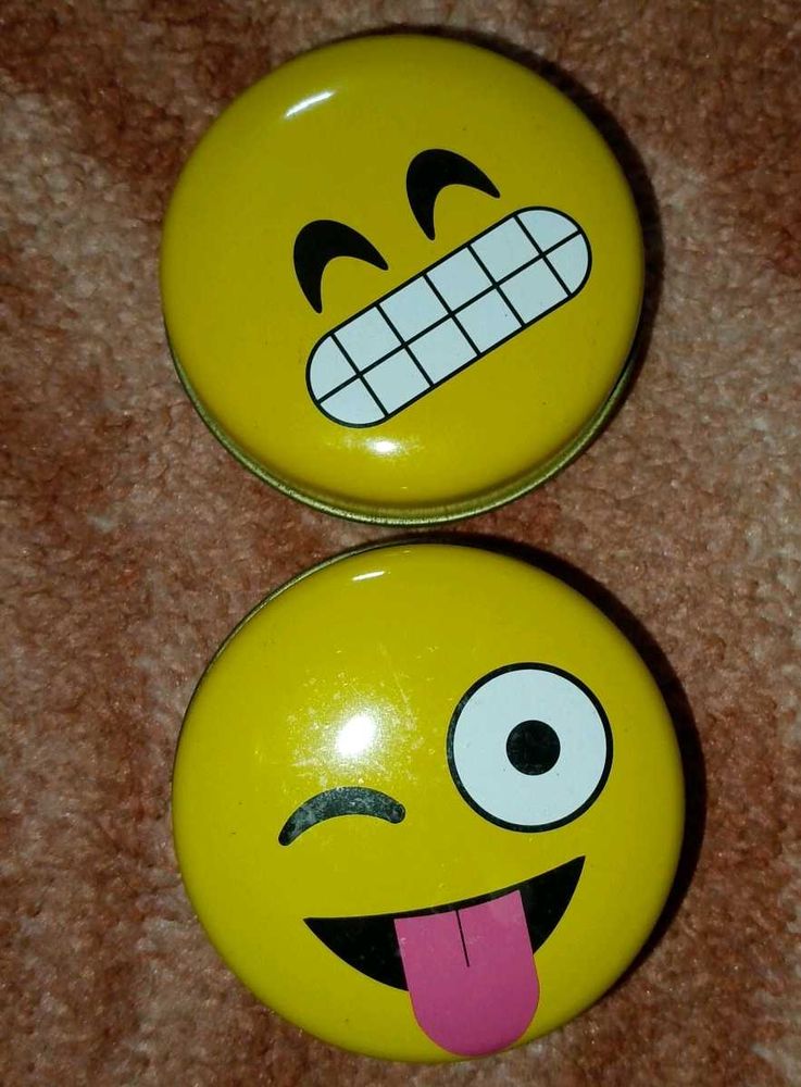Emoji Storage Tins ( Coin Tin Box)