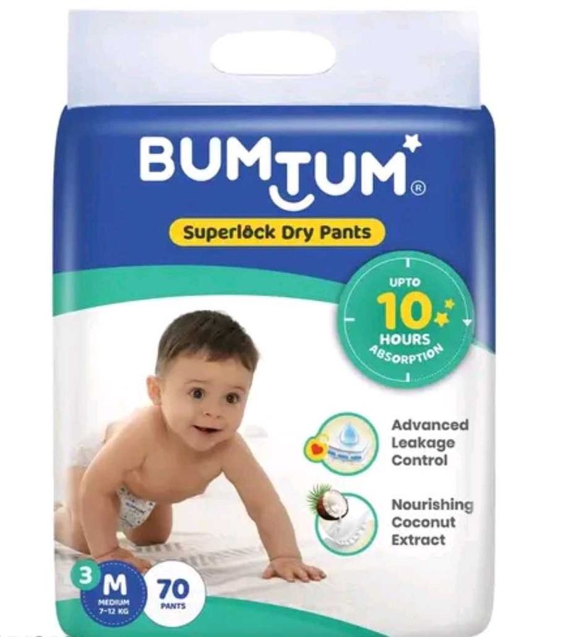 Bumtum Superlock Dry Pants - Size M, 70 Count