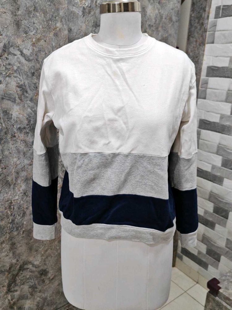 Color Block Crewneck Sweatshirt