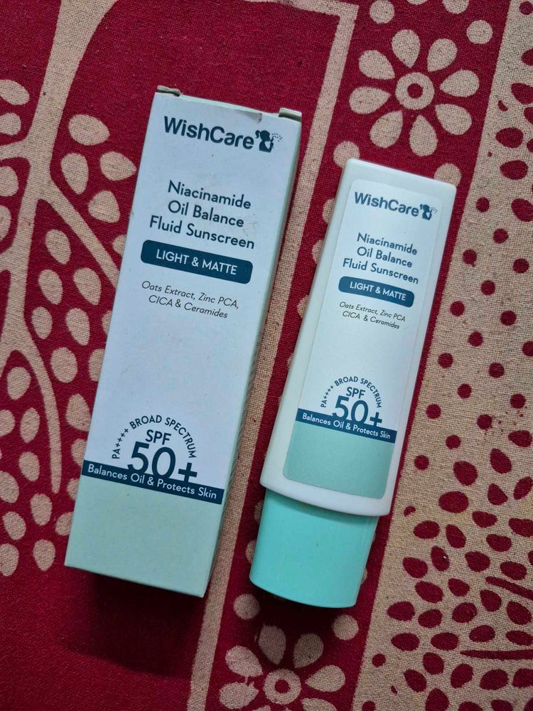 Wishcare Niacinamide Oil Balance Fluid Sunscreen