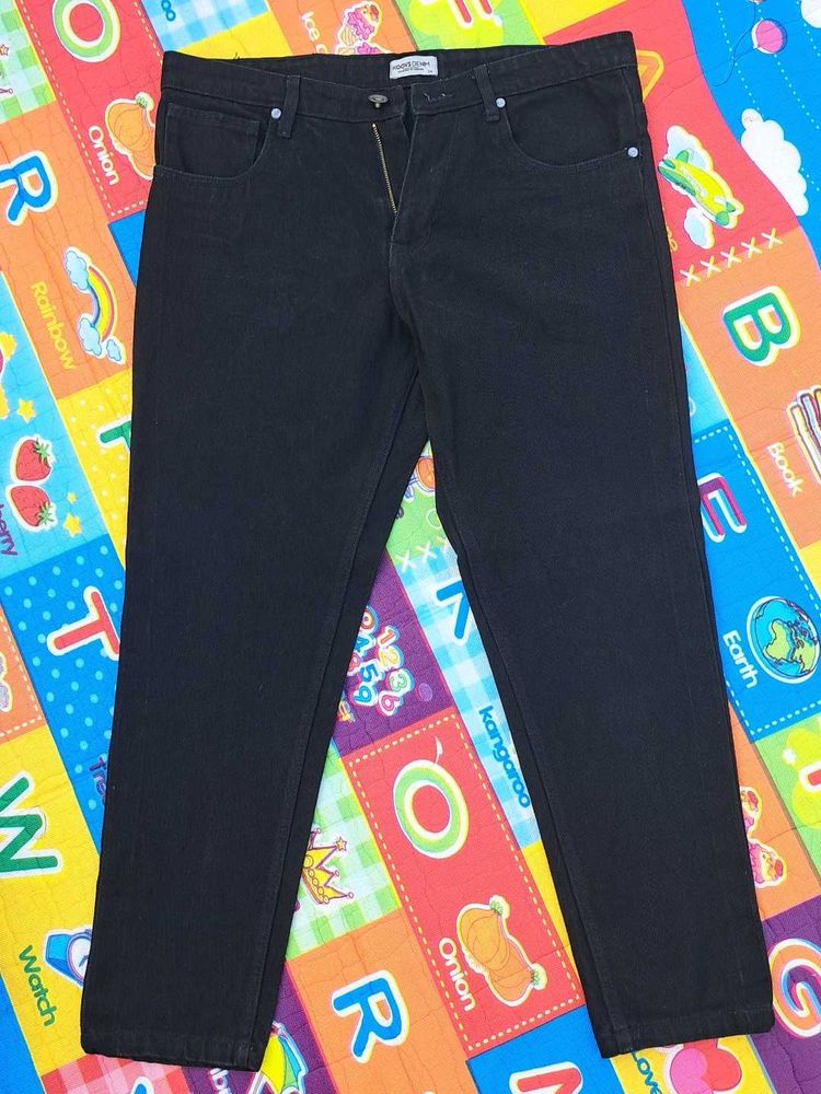 Black Straight Leg Jeans