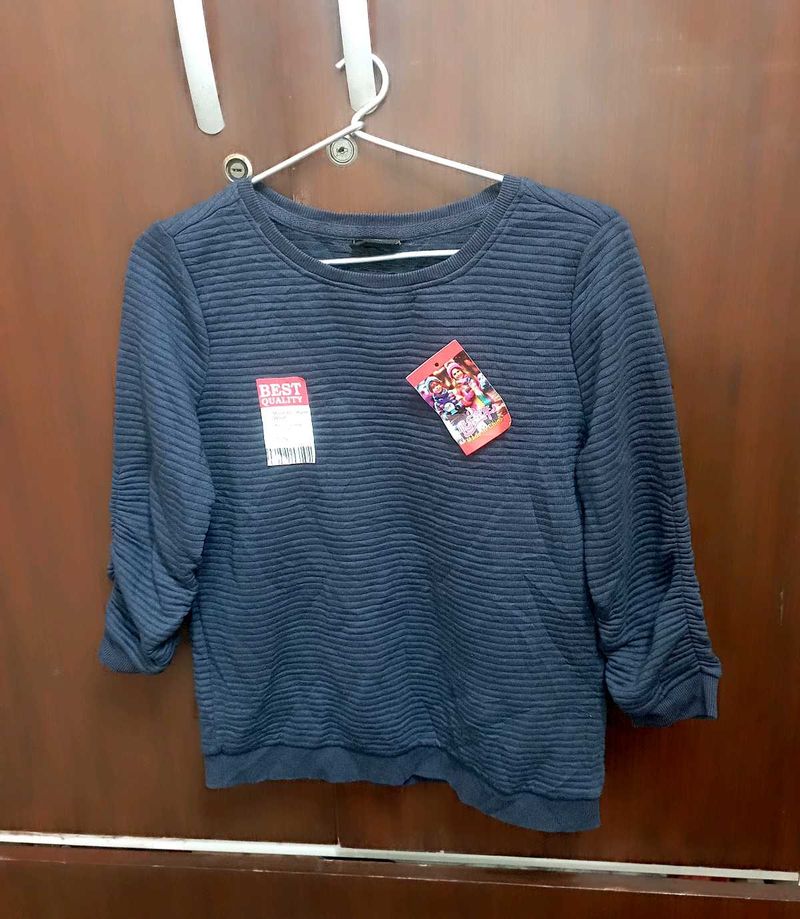 Blue Striped pullover