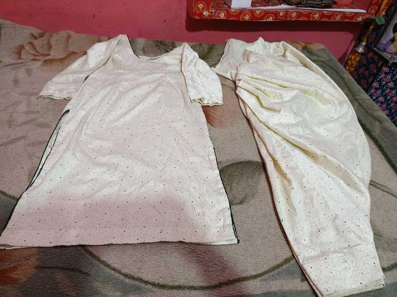 Elegant  polka dots  punjabi suit patiyala salwar