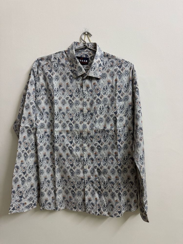 Patterned Long Sleeve Shirt