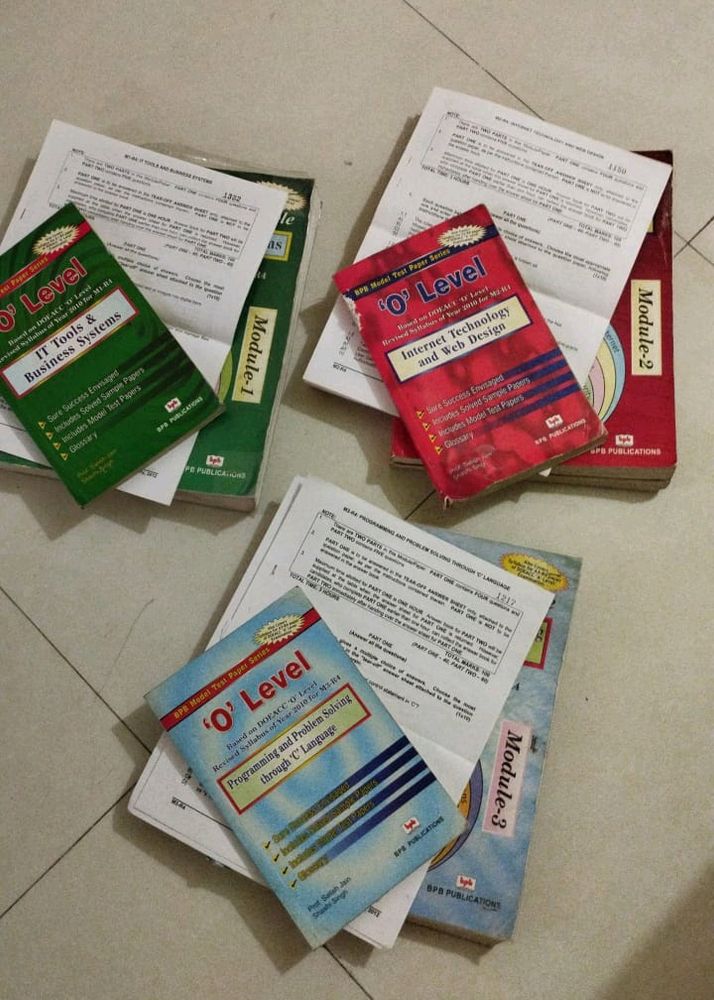 NIELIT/ DOEACC O LEVEL BOOKS