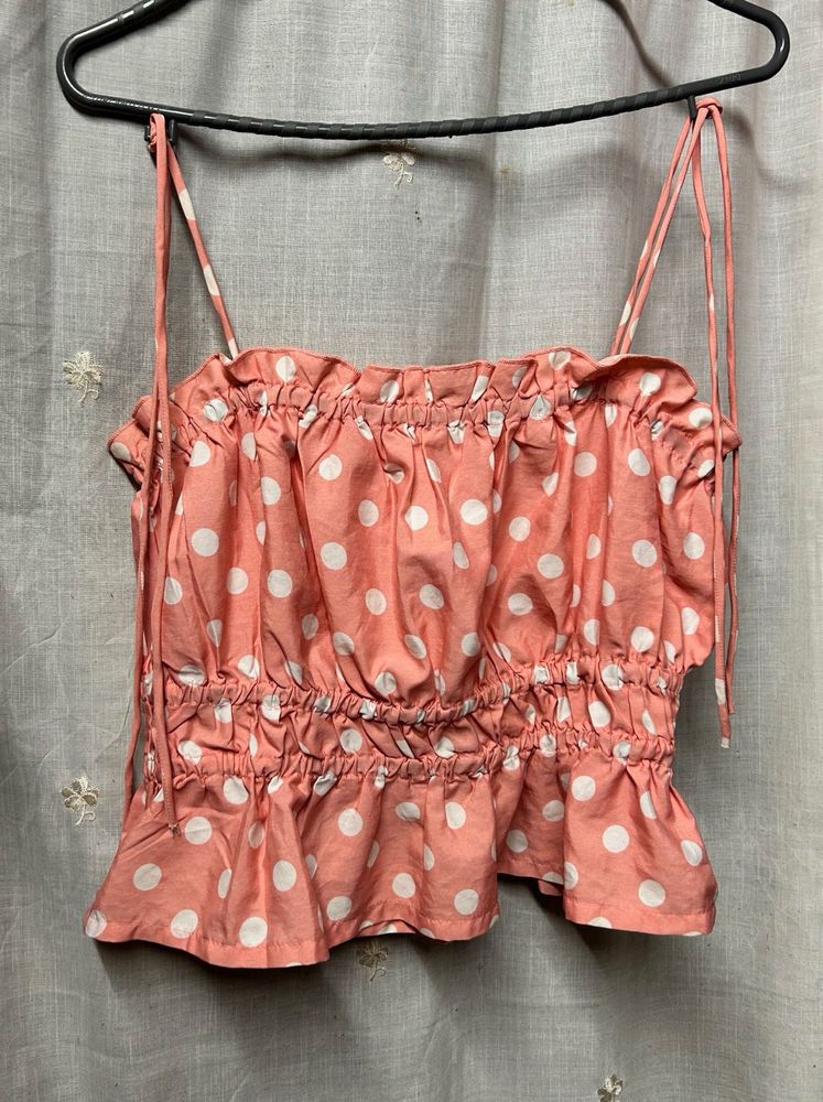 Cute Polka Dot Crop Top