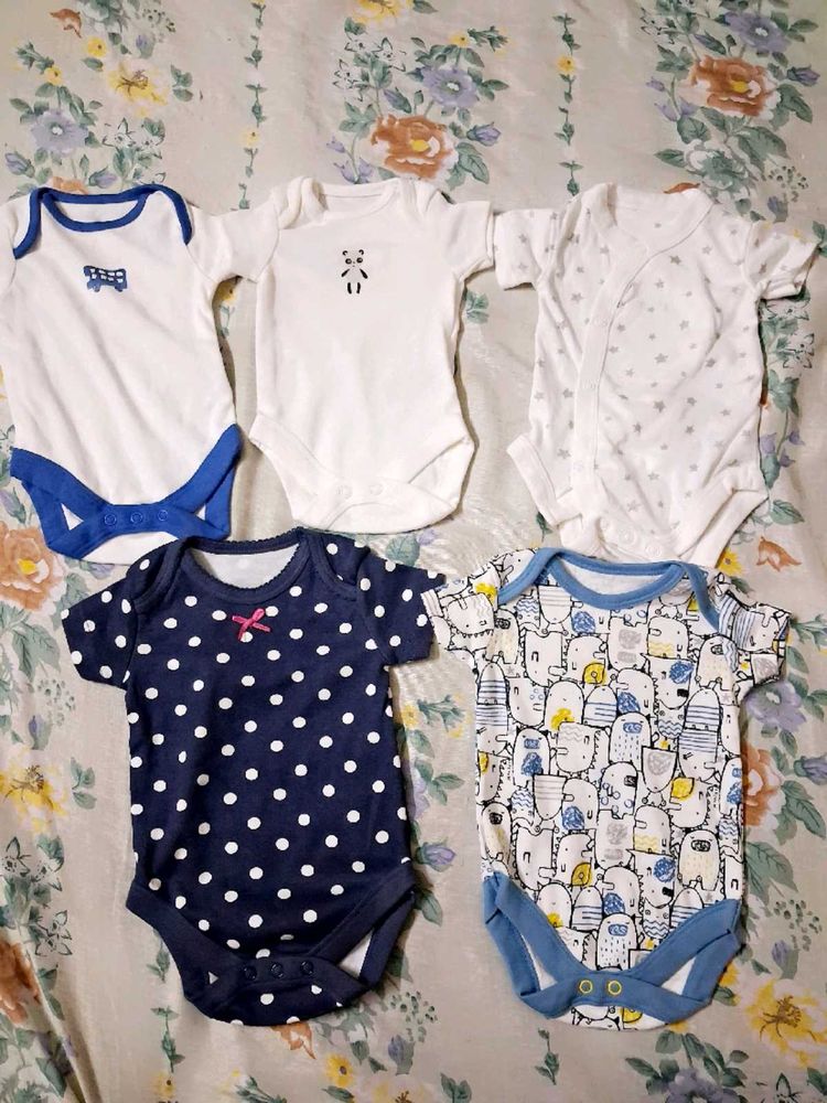 Baby Bodysuit Romper Set Of  (5-Piece)