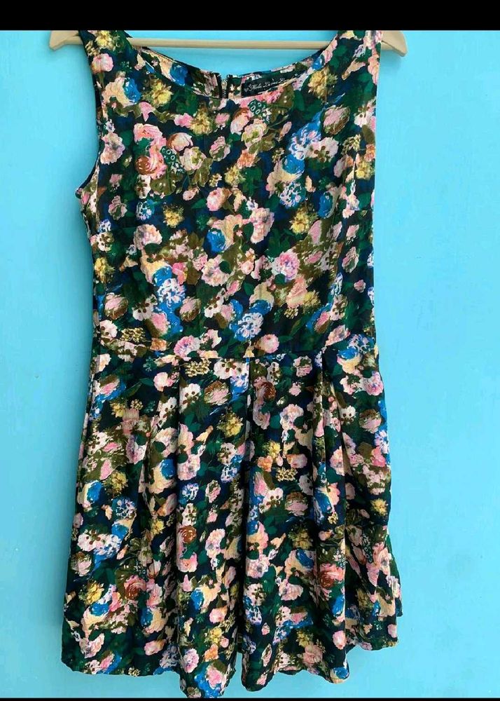 Floral Print Sleeveless Dress
