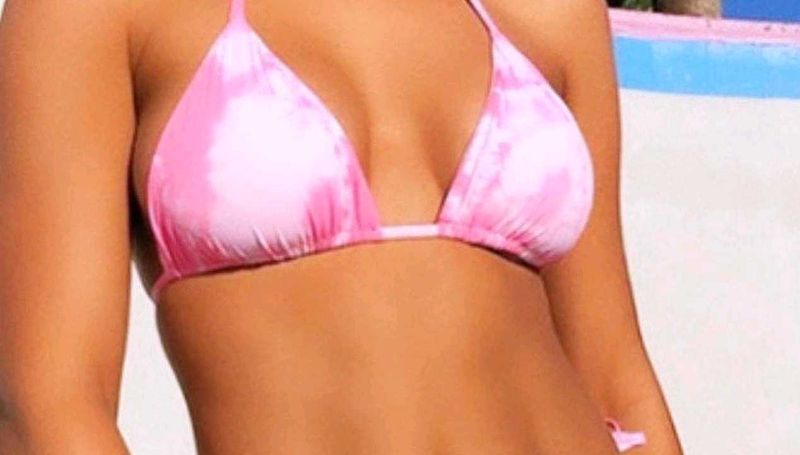 Pink Tie-Dye Bikini Top