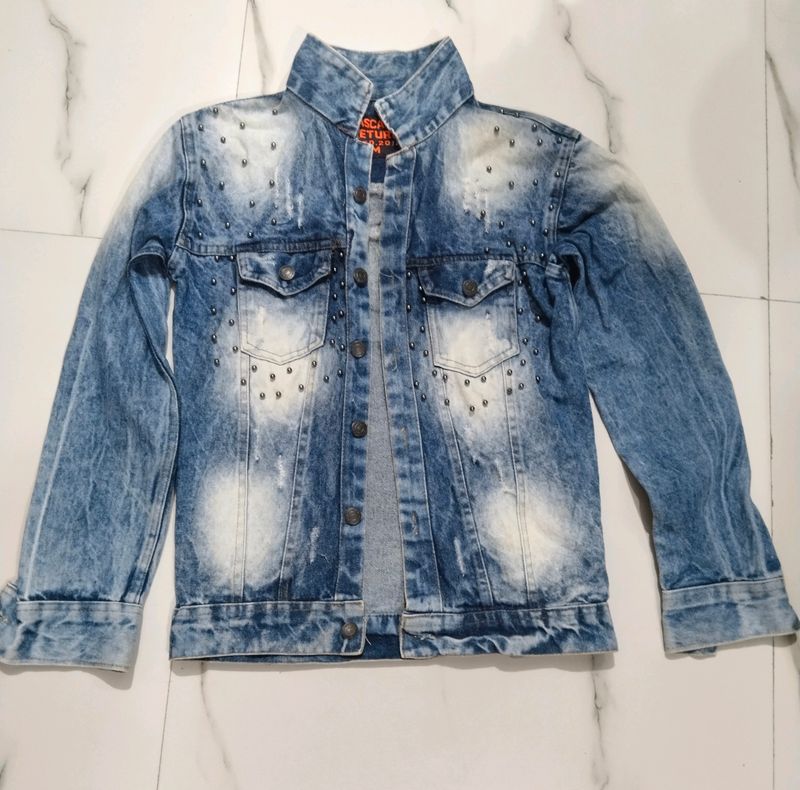Denim Men&#39;s Jacket , Party Wear