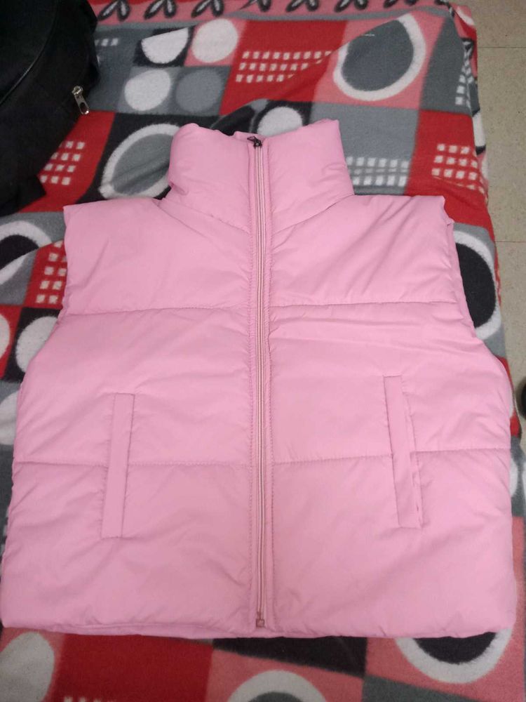Pink half jacket