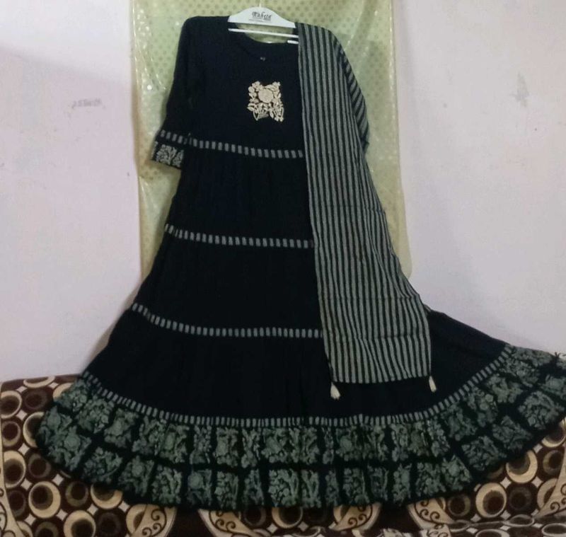 Beautiful, lightweight and soft cotton long dress