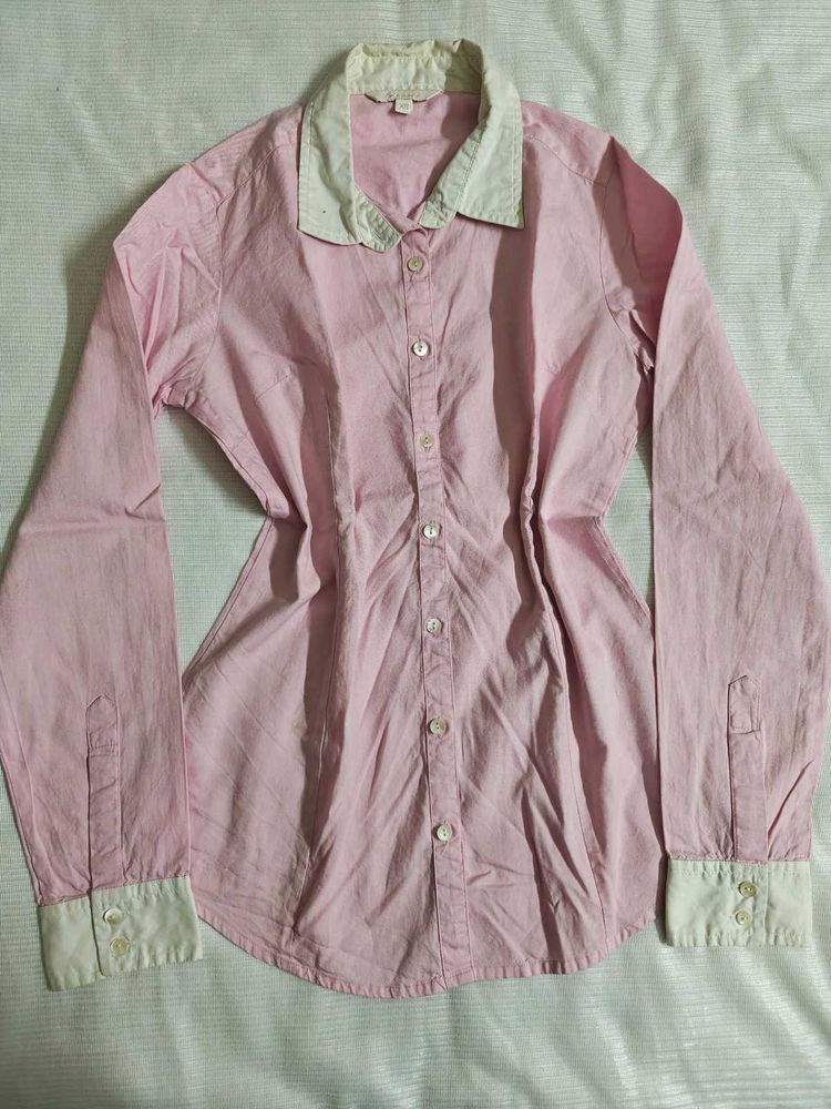 Pink Button-Down Shirt