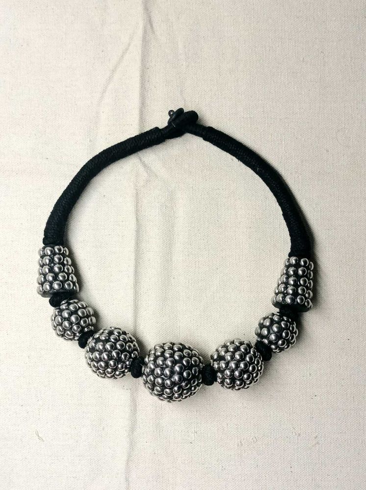 Chunky Beads Premium  EXPORT Quality Black and Sil