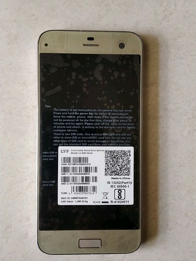 LYF EARTH 2, CASH ONLY PRICE: 3000