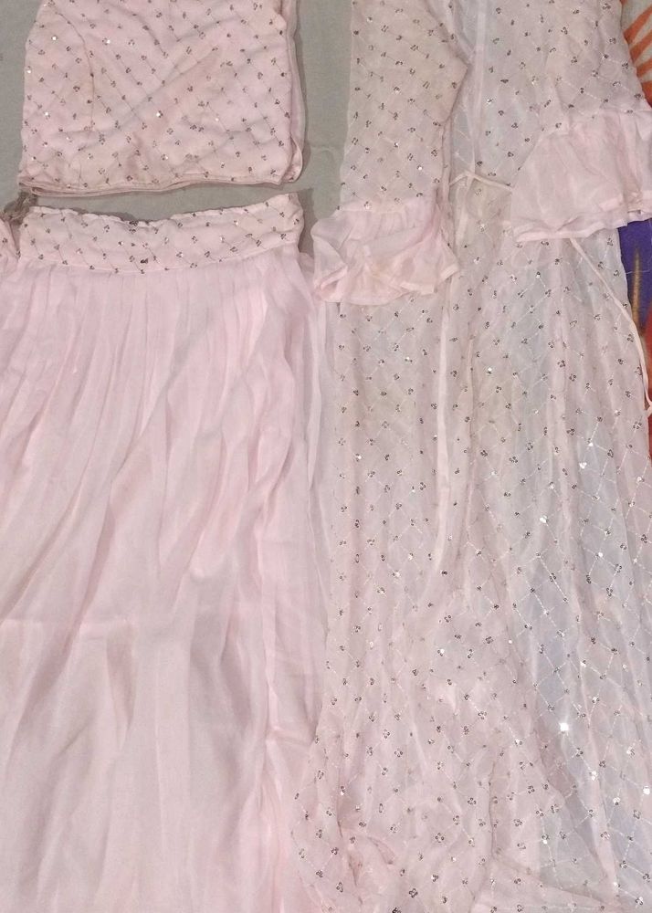 Elegant Pink Lehenga Choli Set