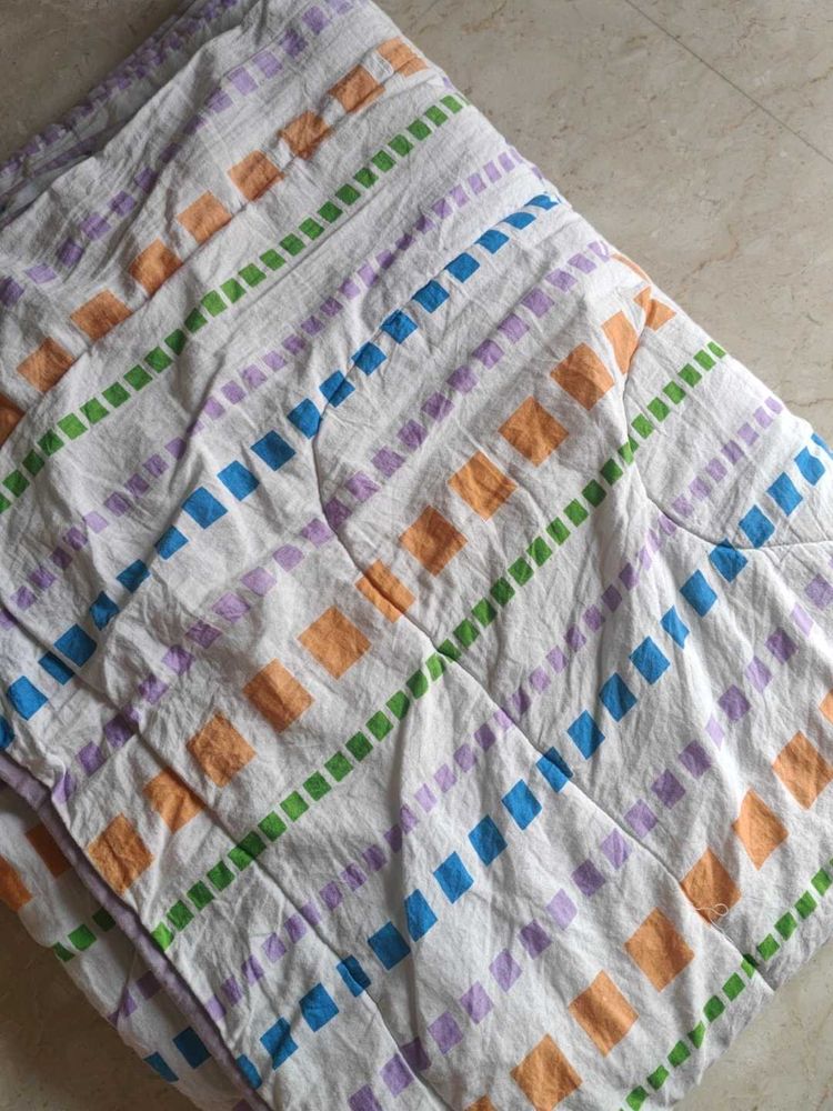 Colorful Striped Cotton Comforter