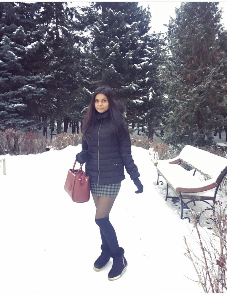 black green check A- line skirt size-S 28 waist