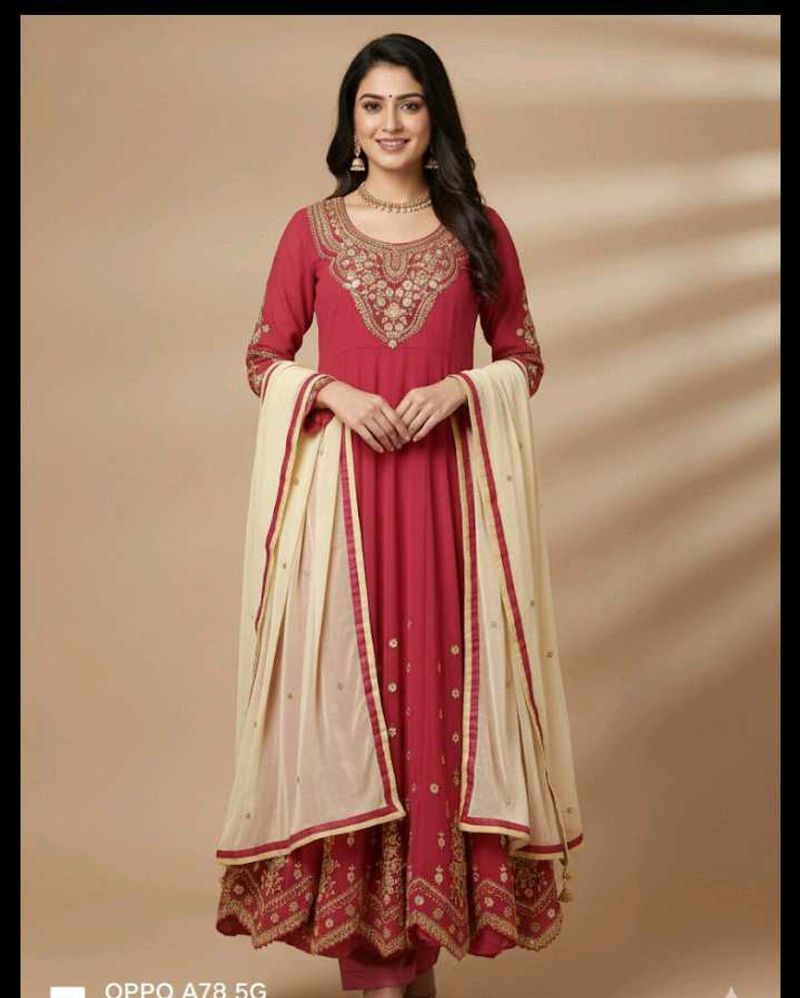 New Desgin Cut Work Gown