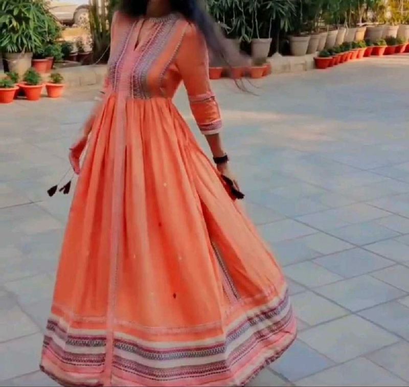 W Orange Dress