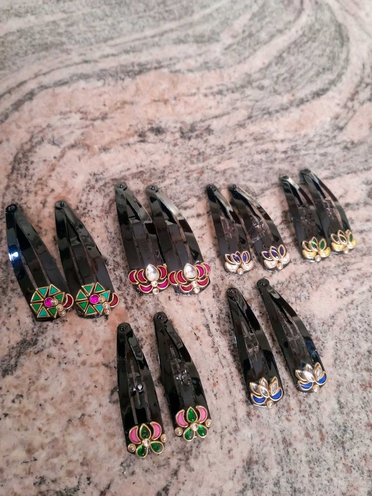 Embellished Hair Clips