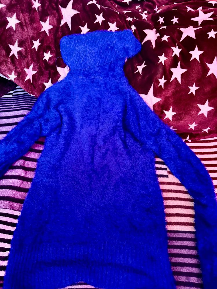 Blue Fuzzy Sweater