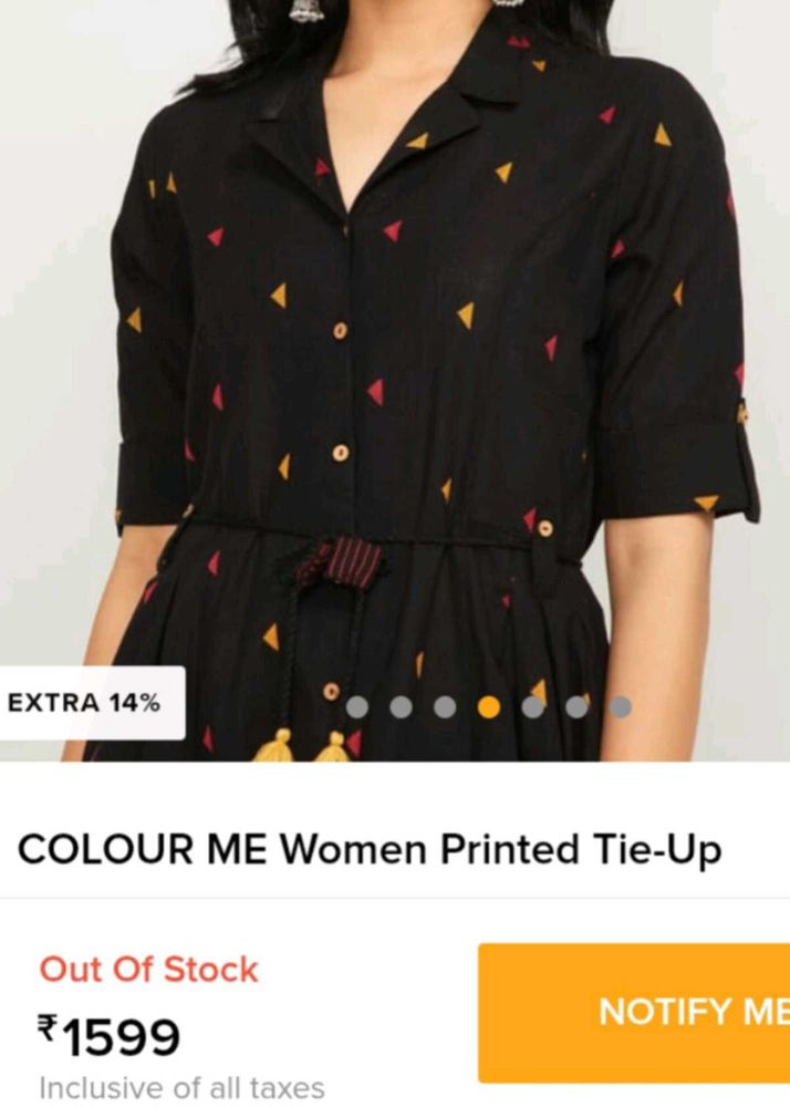 Full Embroided Back And Front Shirt Dress 👗