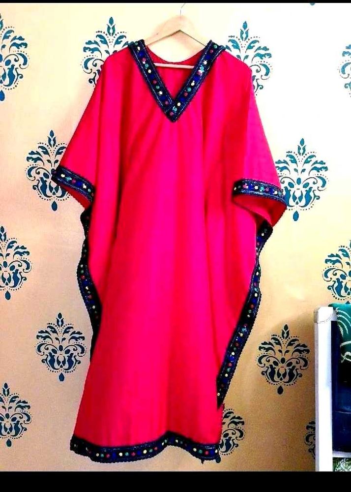 Red Embellished Kaftan ❤️