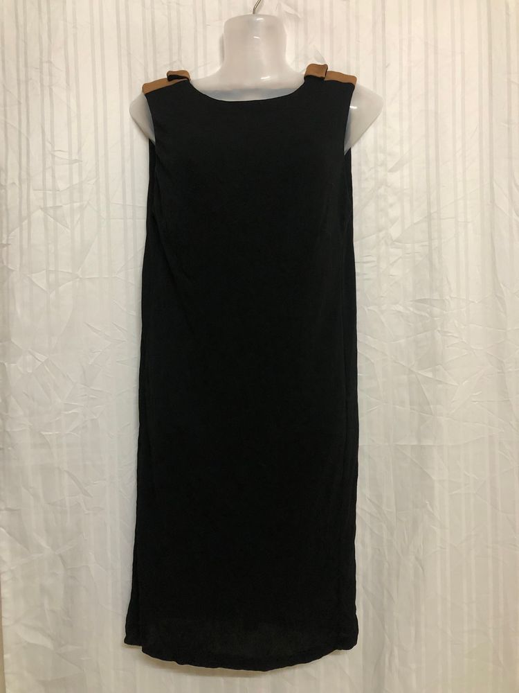 Mango Black Midi Dress