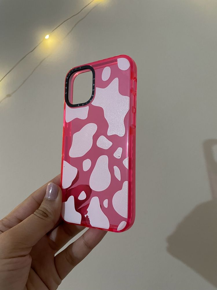 Hot pink animal print case for iPhone 12 Mini