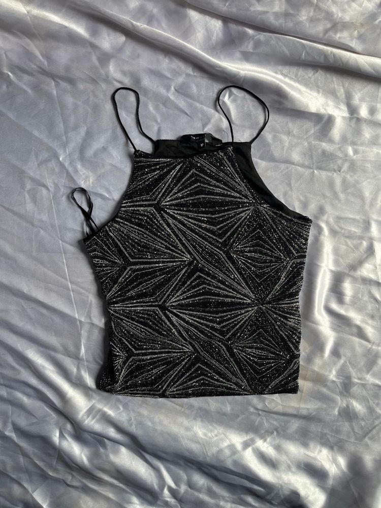 Black Crop top