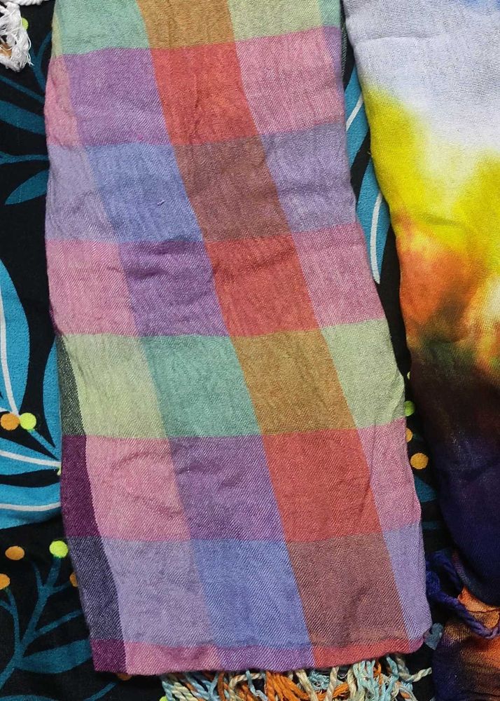 Colorful Plaid Scarf