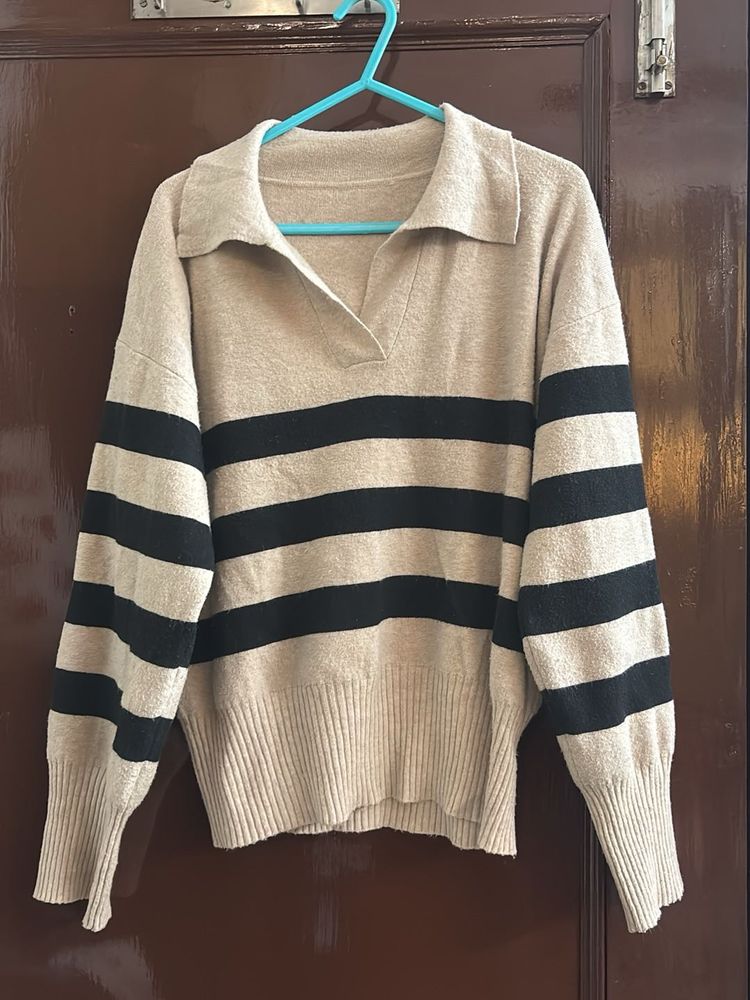 Striped Knit Sweater