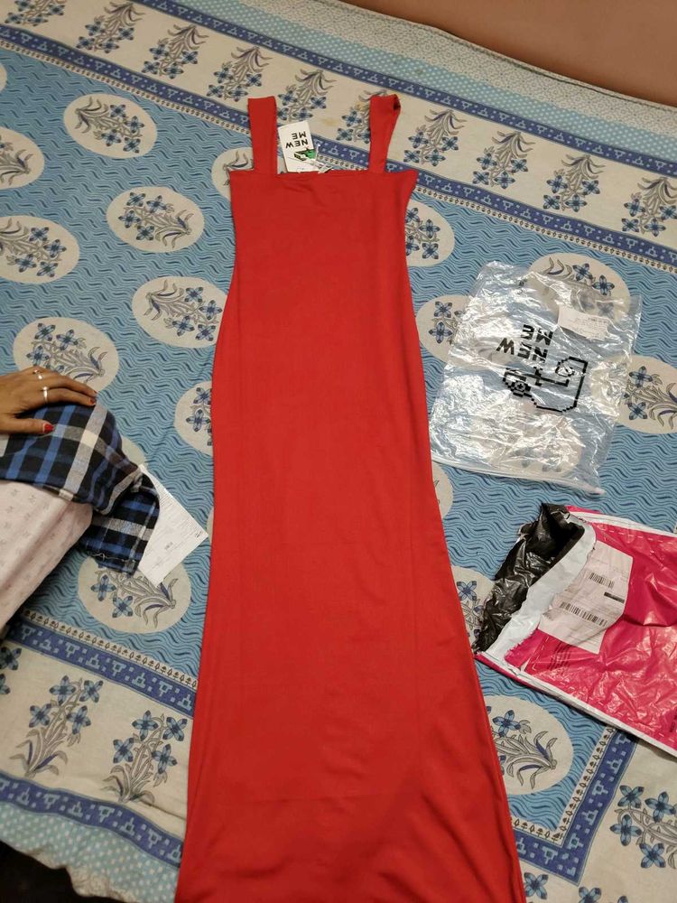 Red Bodycon Maxi Dress(It's A Brandnew Dress)